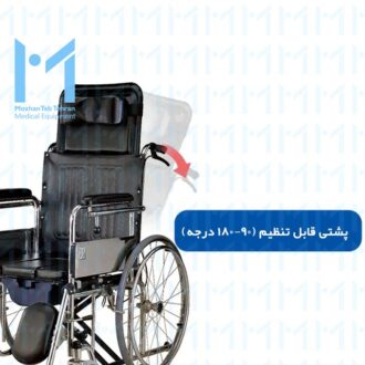 پشتی قابل تنظیم ویلچر حمامی برانکاردی کوژان طب تهران